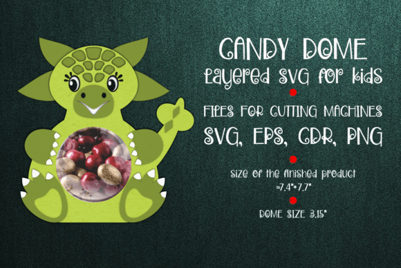 Ankylosaurus Candy Dome Template: 3D SVG Shapes