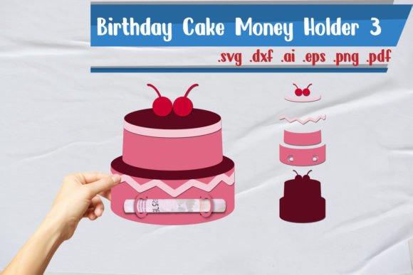 Birthday Cake Money Holder 3D SVG Shapes Review