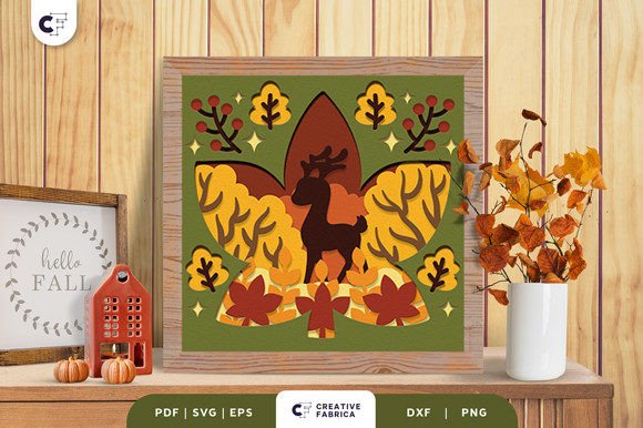Fall Forest in Maple Shape 3D SVG Review