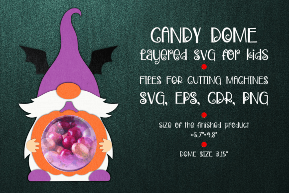 Halloween Gnome 3D SVG Shapes Template Review