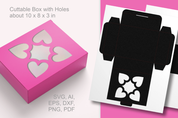 Hearts As Square Rectangular Favor Box: A 3D SVG Shapes Review