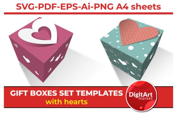 Love Heart Gift Boxes Templates: 3D SVG Shapes Review