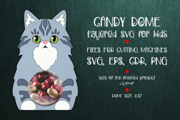Norwegian Forest Cat Candy Dome: 3D SVG Shapes Review