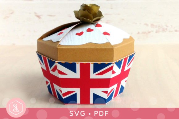 Review: 3D SVG Union Flag Cupcake Box SVG and PDF Gift Boxes