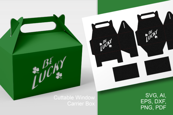 Review: Be Lucky Gable Box Paper-cut Template for St. Patrick's Day
