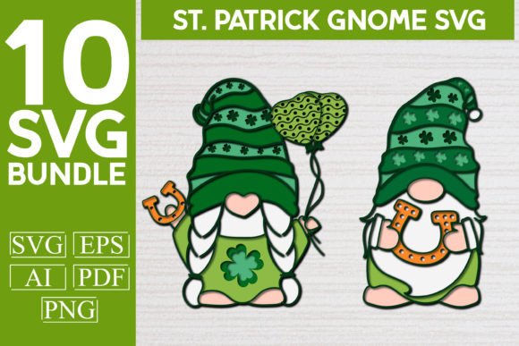 Review: St. Patrick Gnome Bundle 3d SVG for Crafters