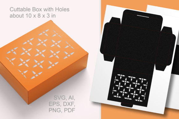 Tiny Cross Pattern 3D SVG Box for Shapes